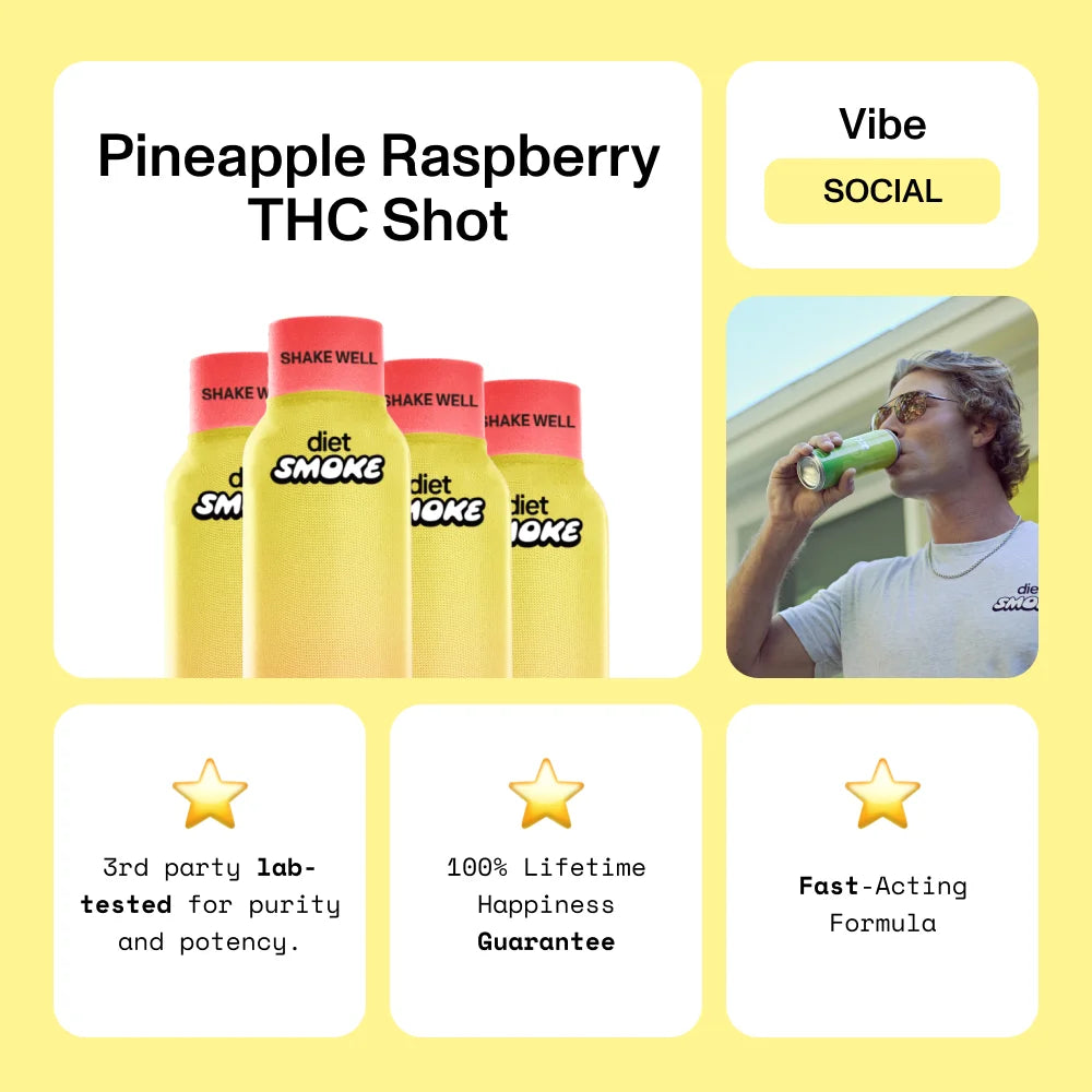 Pineapple Raspberry THC Shot